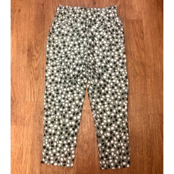 Ann Taylor The Easy Ankle High Rise Tapered Leg Polka Dot Pants Size Medium - Picture 12 of 14
